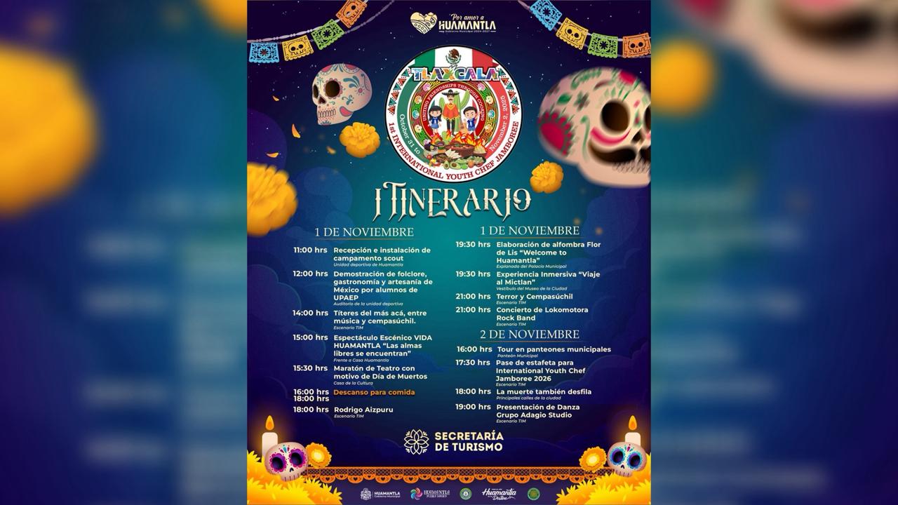 Huamantla presenta el itinerario oficial del International Youth Chef Jamboree 2025