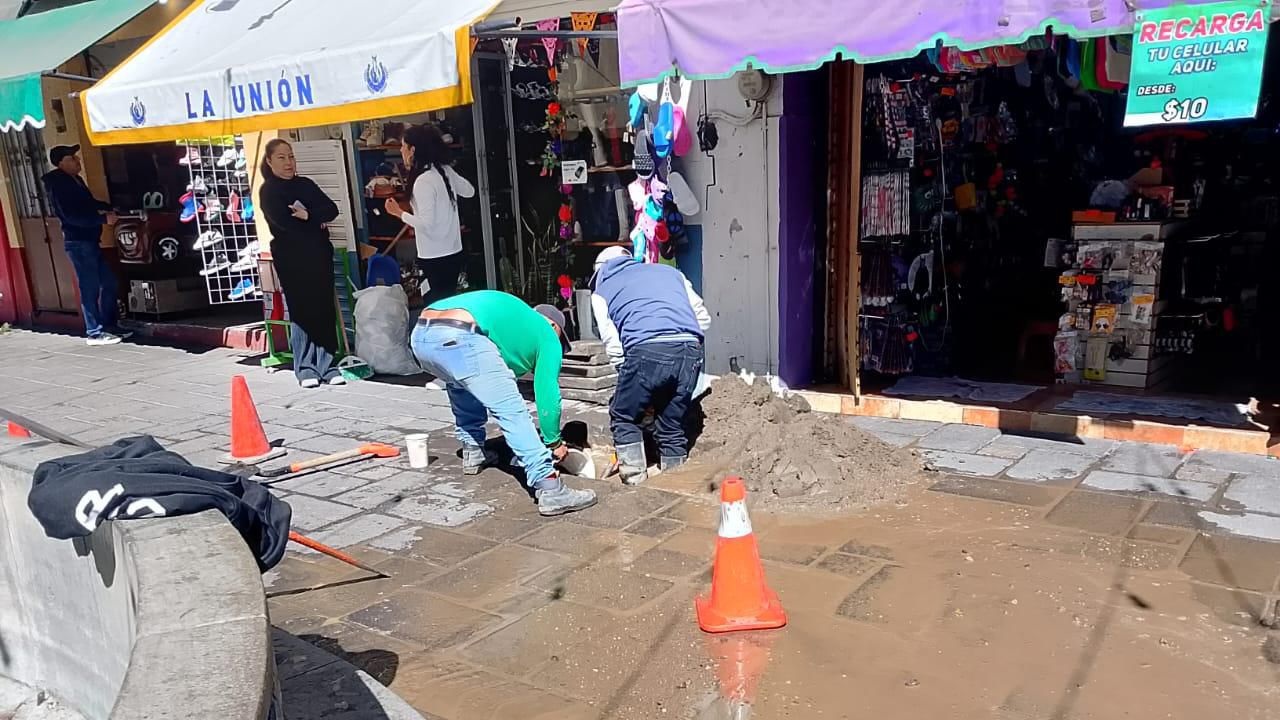 Avanzan los trabajos de reparación y mantenimiento de la red de agua en Huamantla