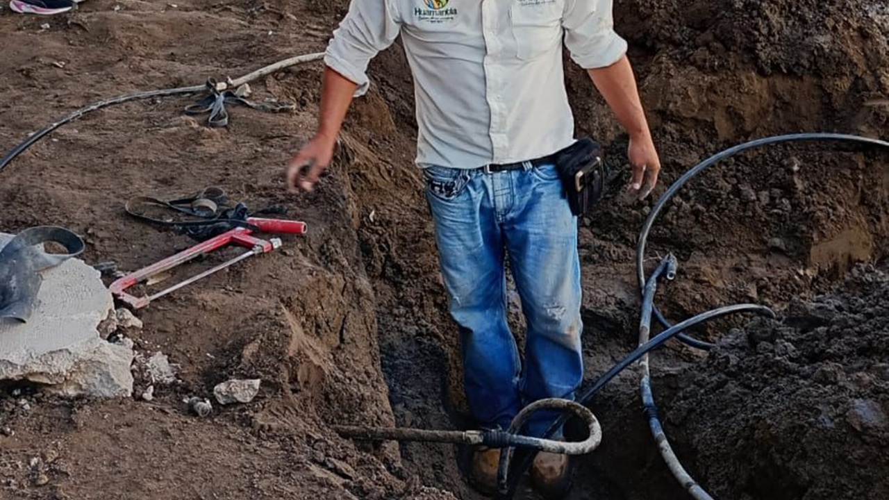 CAPAMH realiza acciones de mantenimiento y reparación en beneficio de las familias huamantlecas