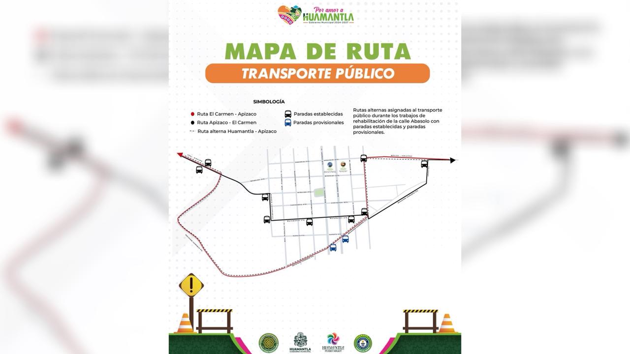 Modifican Rutas de Transporte Público por Obras de Reconstrucción en Calle Abasolo