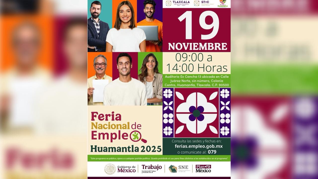 Opotunidades Laborales Llegan a Huamantla con la Feria Nacional de Empleo 2025