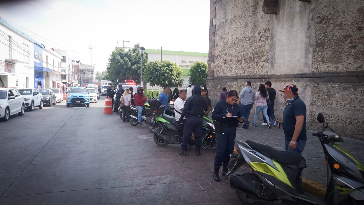 Inicia operativo para conductores de motocicletas en Zacatelco