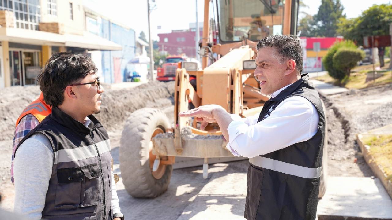 Constata Alfonso Sánchez García Avances en el Bulevar del Maestro y Ocotelulco