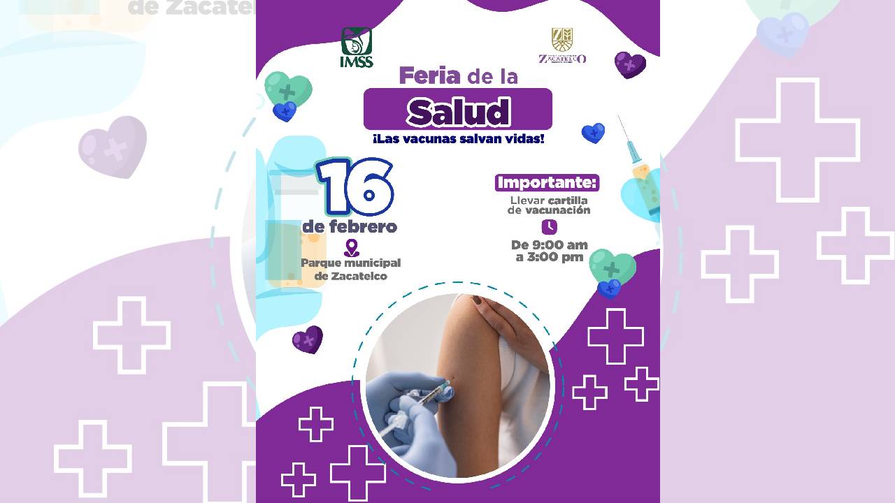 Zacatelco será sede de Feria de la Salud para reforzar vacunación ante brote de sarampión