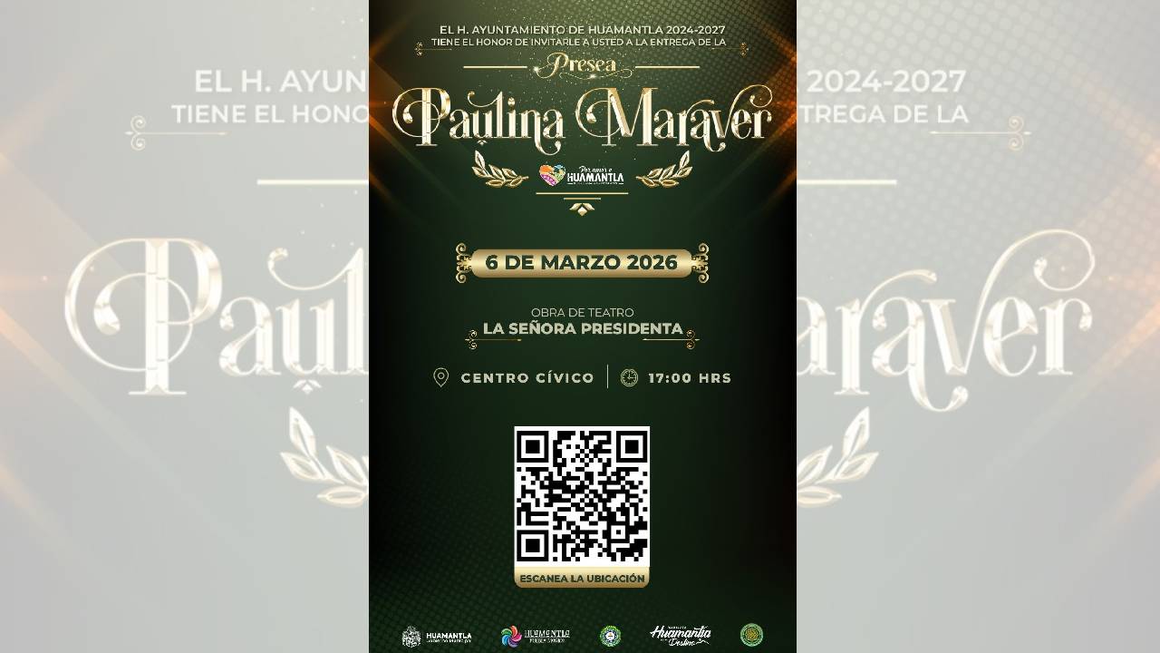 Huamantla Conmemorará el Día Internacional de la Mujer con la Entrega de la Presea “Paulina Maraver”