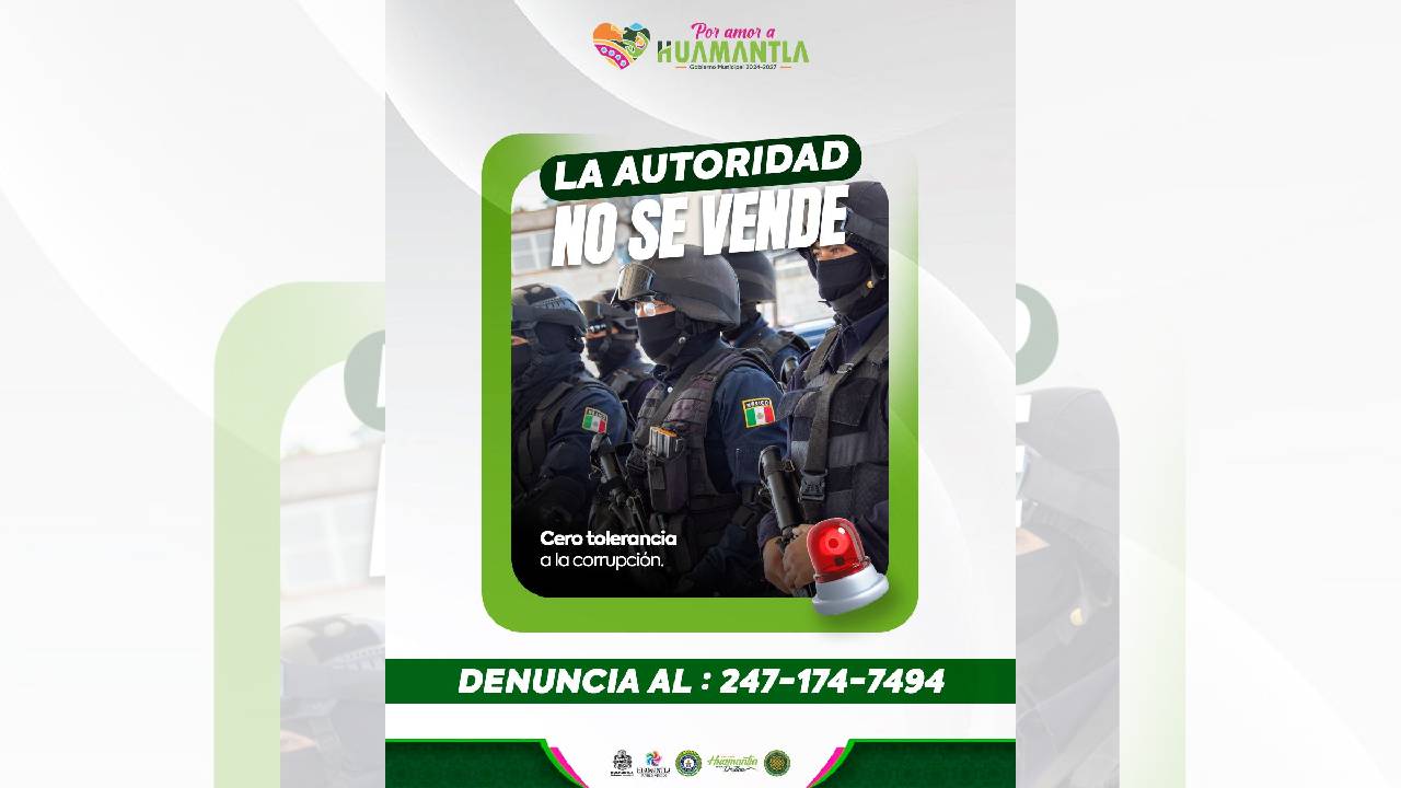 Huamantla Refuerza Campaña “Cero Tolerancia a la Corrupción”
