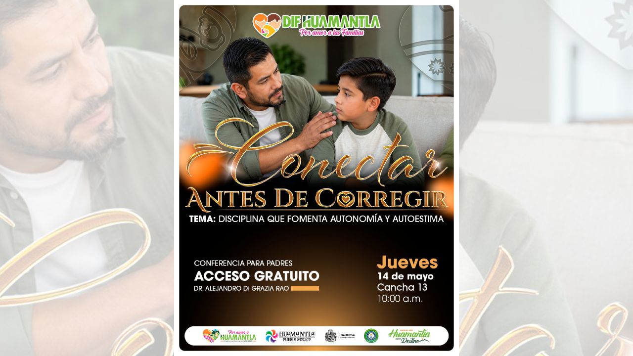 SMDIF Huamantla invita a conferencia sobre crianza positiva y fortalecimiento familiar