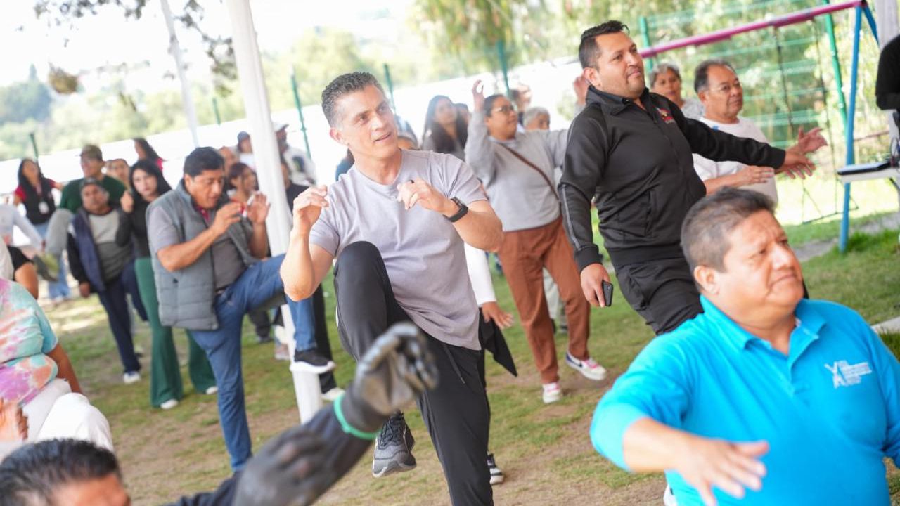 Participa alcalde Alfonso Sánchez García en activación física de la unidad “bienestar para tu nutrición”