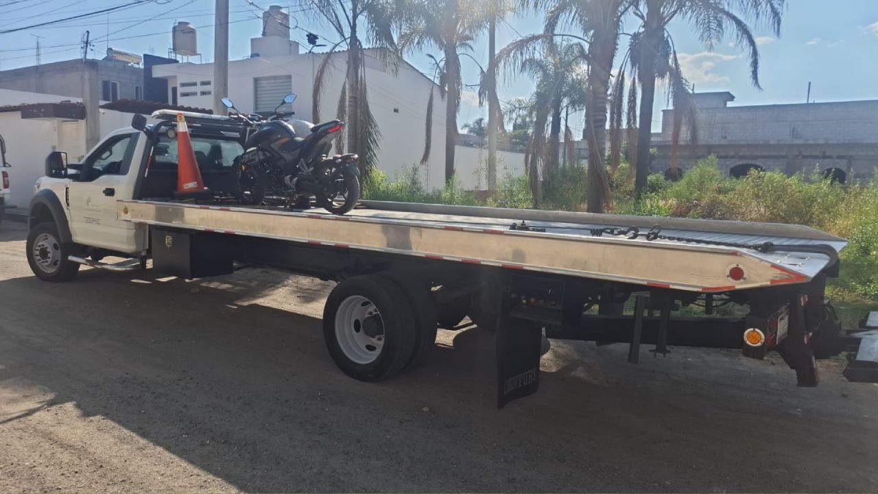 Recupera Policía Municipal de Zacatelco motocicleta con reporte de robo