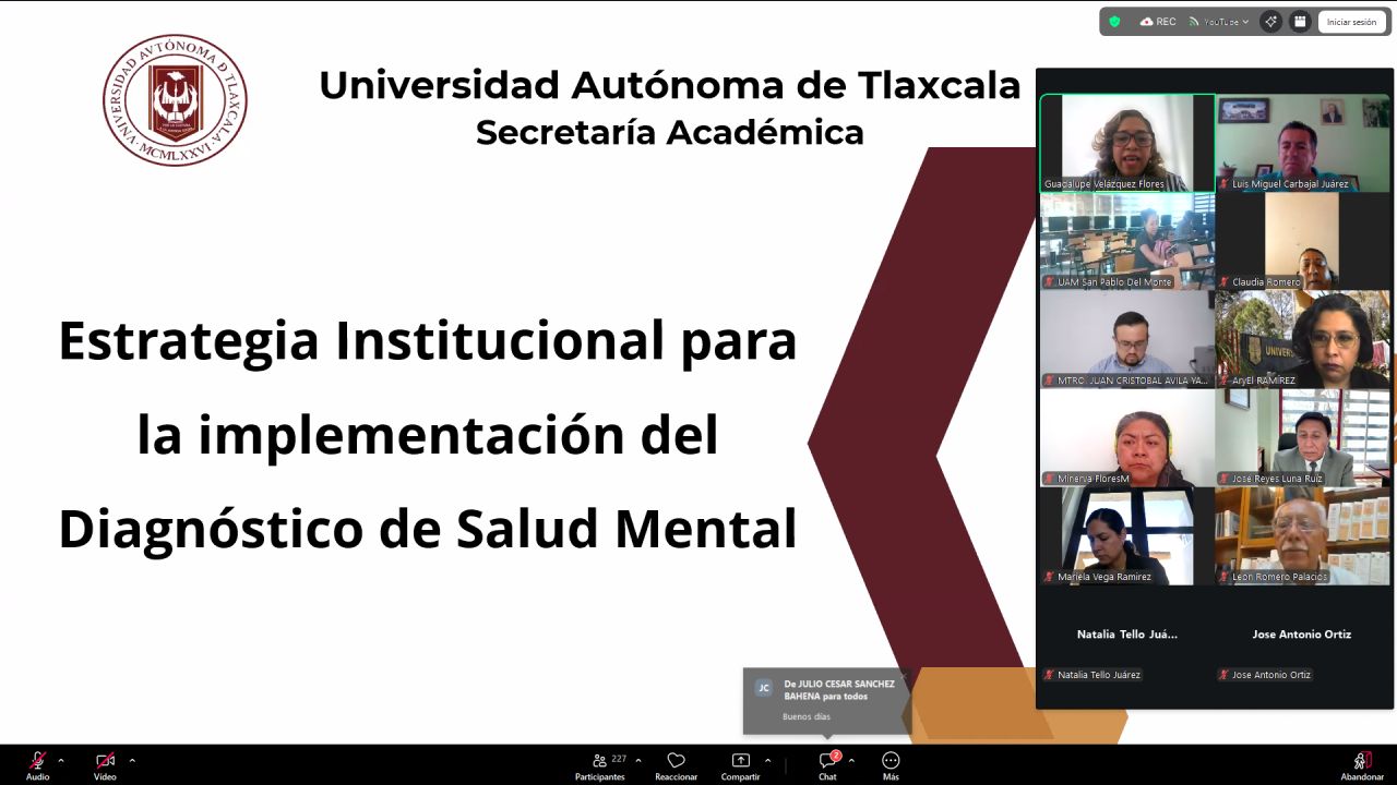 Avanza la UATx en la difusión de su programa de salud mental, ahora con tutores