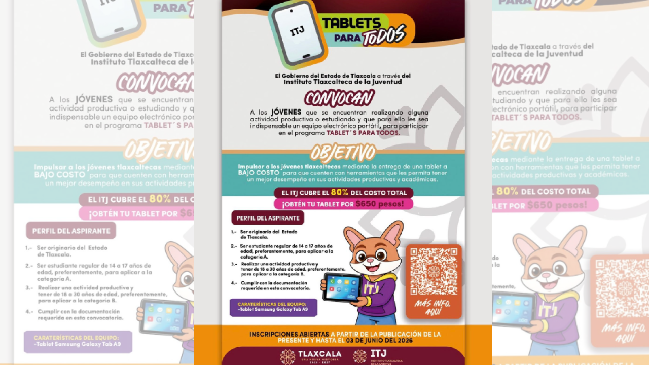 Invitan ITJ y gobierno municipal de Huamantla a participar en el programa “Tablets para todos”