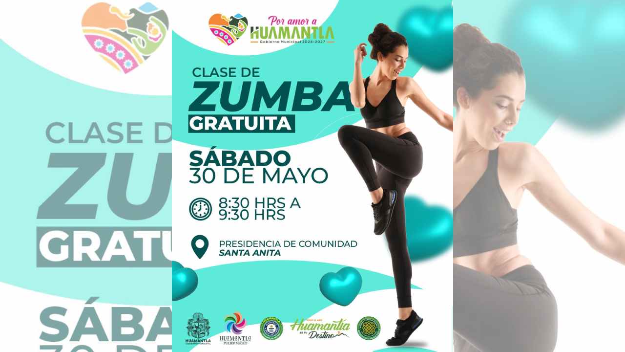Invita Gobierno Municipal a Clase Gratuita De Zumba En Santa Anita