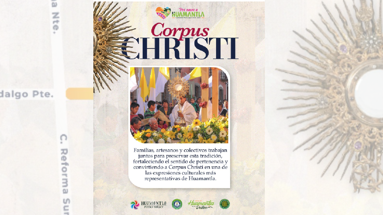 Huamantla preserva su tradición alfombrista durante la celebración de Corpus Christi