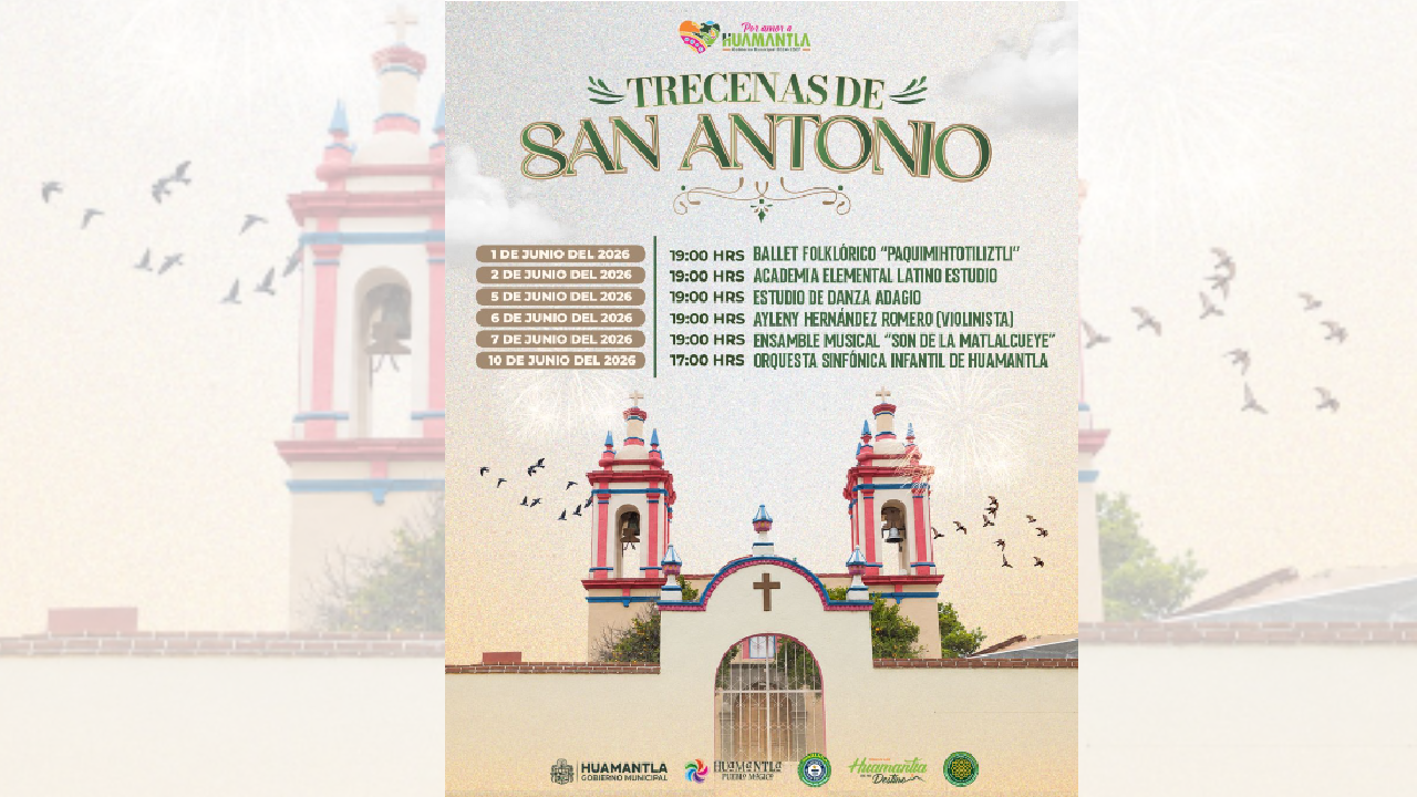 Inician las trecenas de San Antonio 2026 con presentación del ballet folclórico “Paquimihtotiliztli”