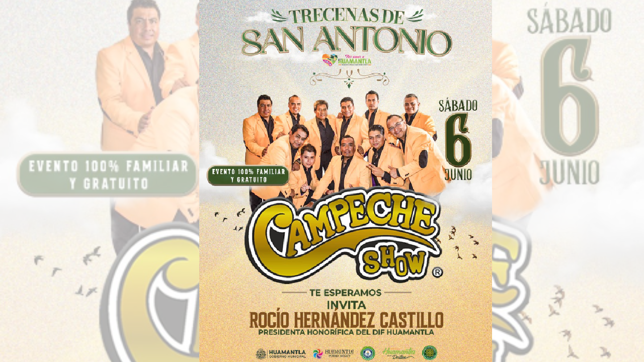 Campeche Show llegará al barrio de San Antonio como parte de las trecenas 2026