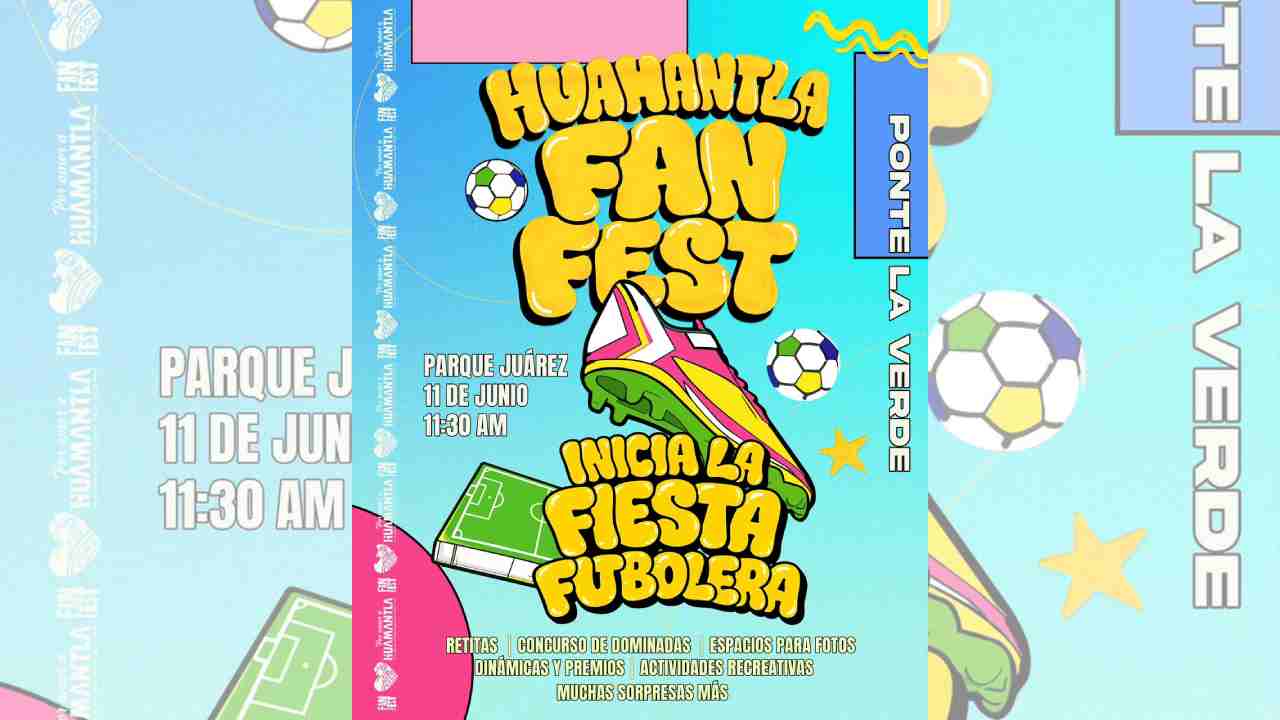 Huamantla da el silbatazo inicial a la fiesta futbolera con el Fan Fest Huamantla