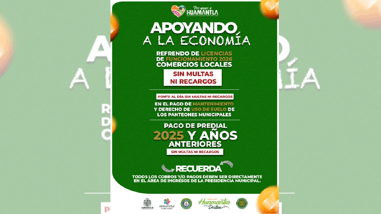 Apoya Huamantla la economía de las familias con descuentos y regularización de adeudos