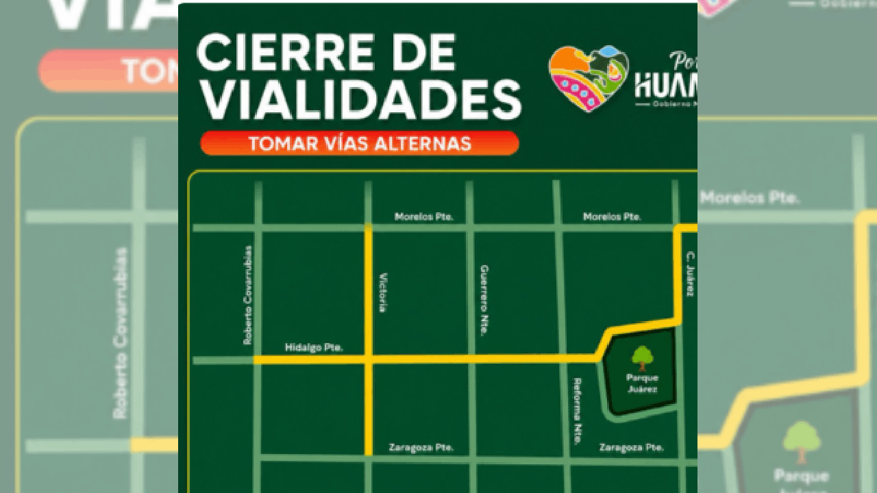 Por desfile de la Peña Taurina Huamantrla A.C., Habrá cierre  intermintente de viabilidad este jueves