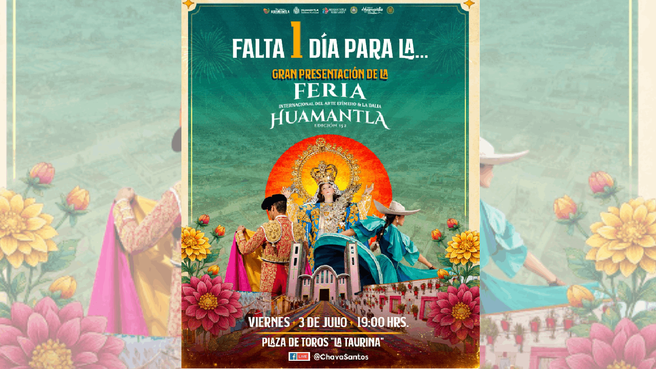 Huamantla está a un día de presentar la feria internacional del arte efímero y la Dalia 2026
