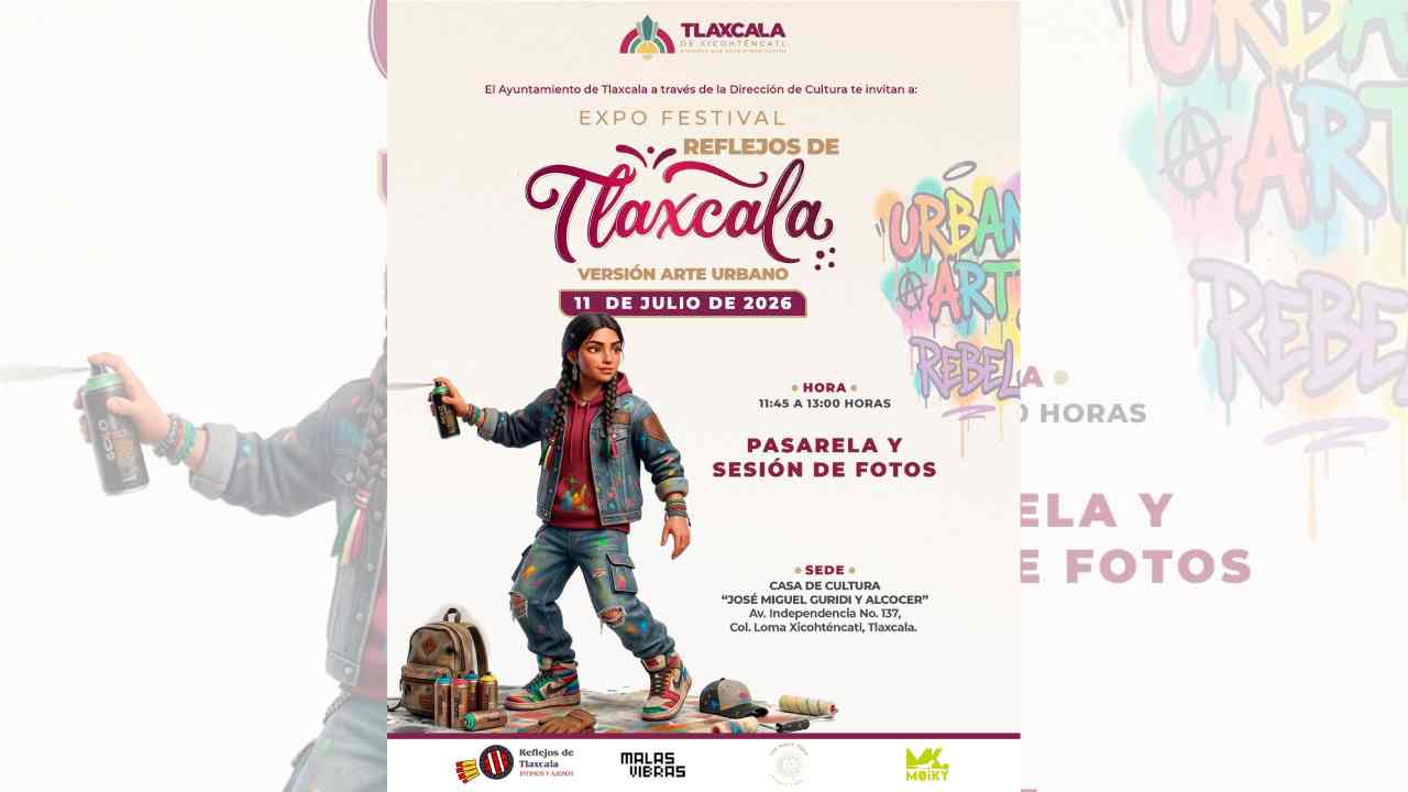 Invita Ayuntamiento de Tlaxcala a disfrutar una pasarela que fusiona arte urbano, moda y talento local
