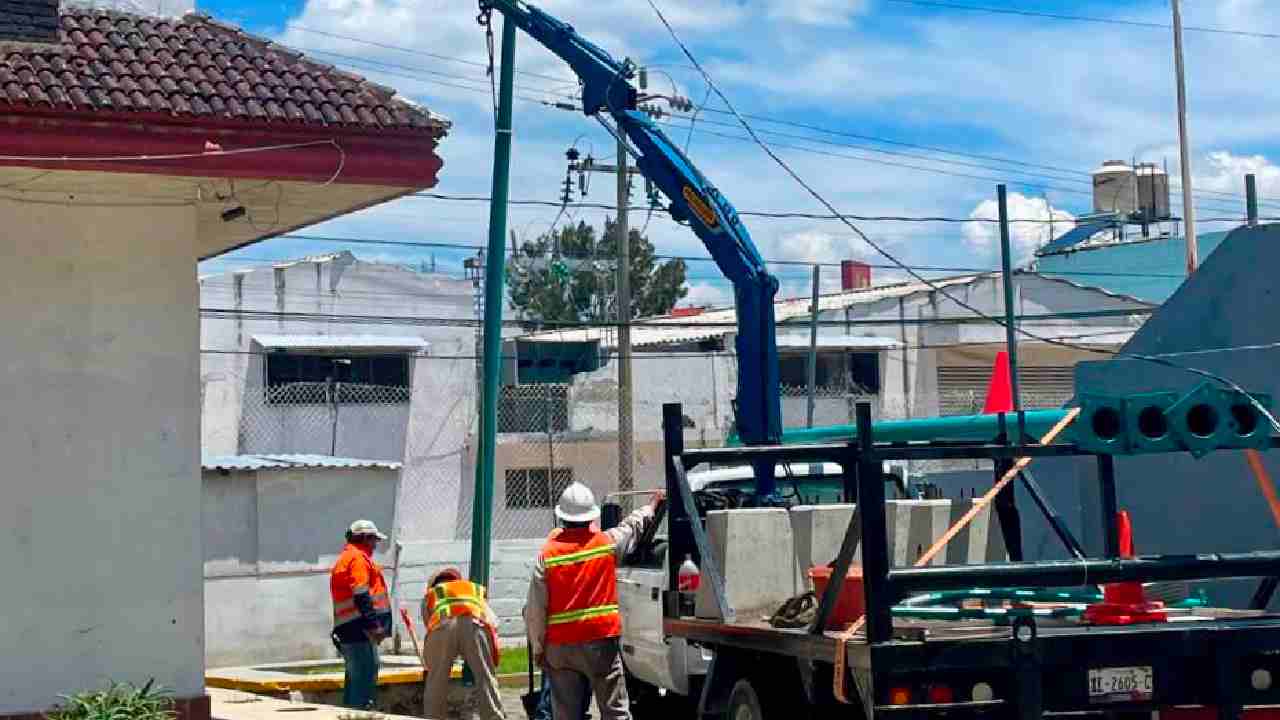 Con acciones de Más Territorio, Ayuntamiento de Tlaxcala fortalece la iluminación en Tlapancalco