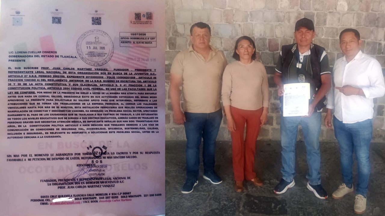 Exigen intervención del Gobierno del Estado por cierres de Ferrosur en Quilehtla