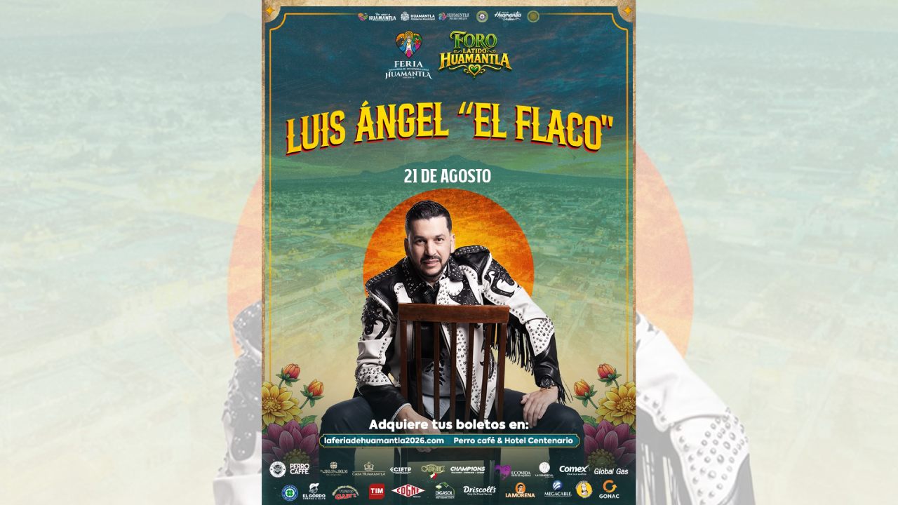Luis Ángel “El Flaco” protagoniza esta noche musical en el Foro Latido Huamantla