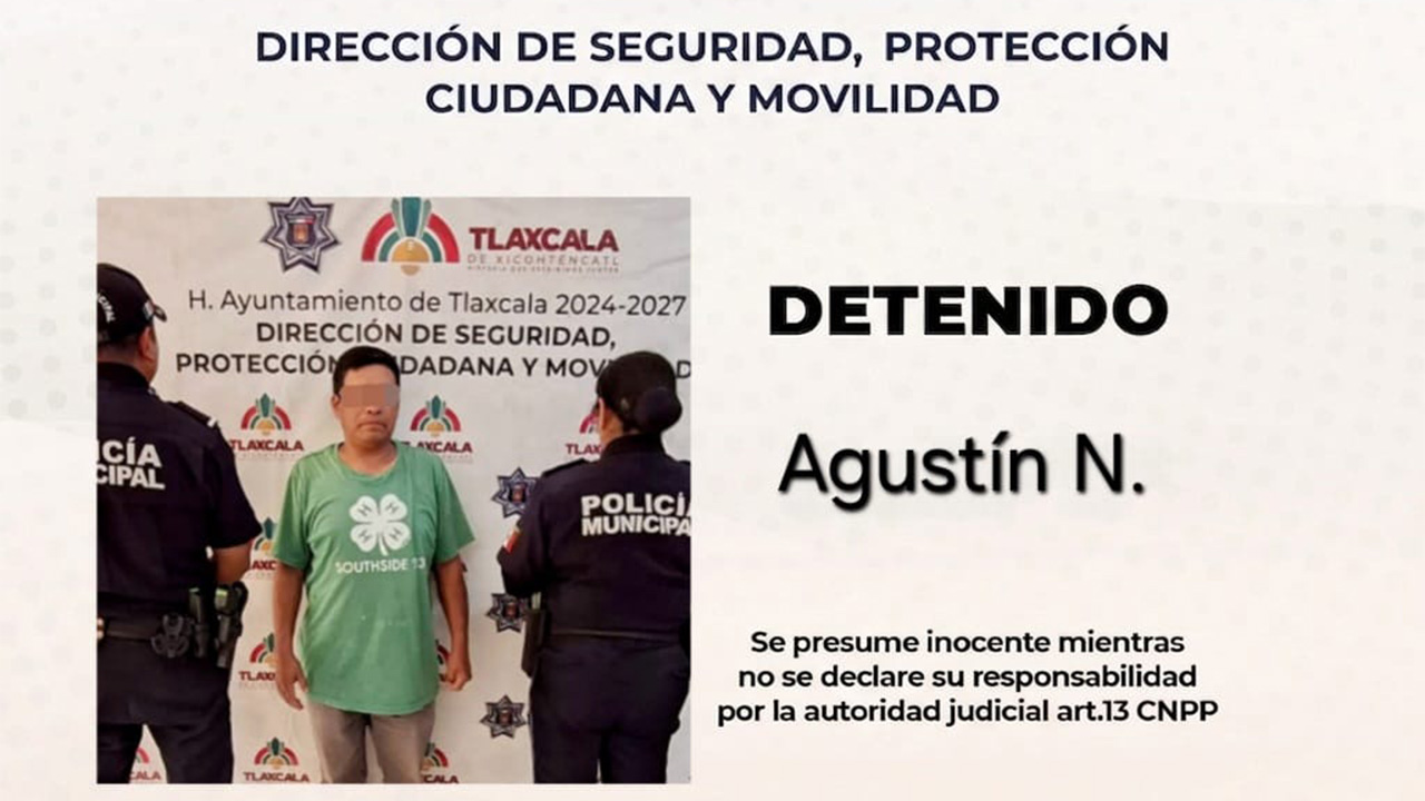 Policía municipal de Tlaxcala salva a una mujer de su violentador que contaba con orden de restricción
