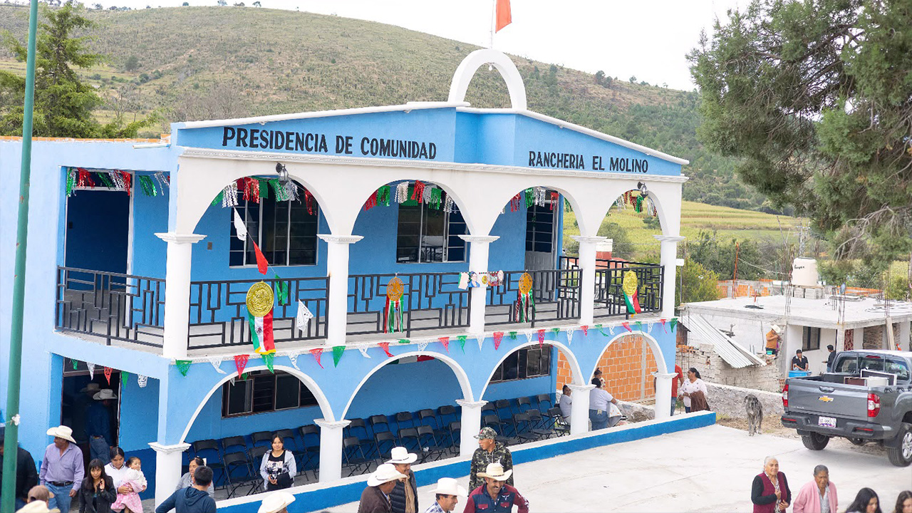 Inauguran nueva presidencia de comunidad en la ranchería El Molino