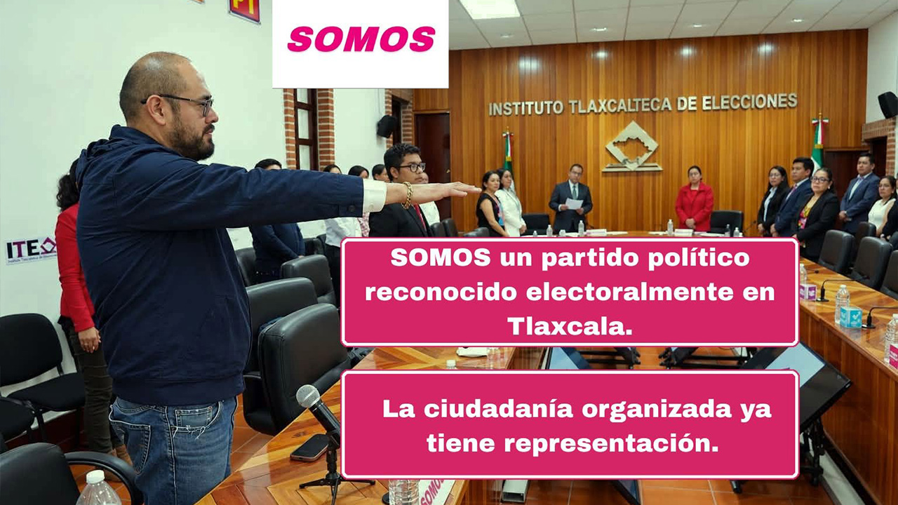Somos toma presencia en el ITE, Jonathan Pérez Montiel asume representación en Tlaxcala