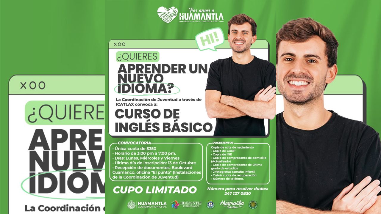 Gobierno Municipal Impulsa Curso de Inglés Básico para la Ciudadanía