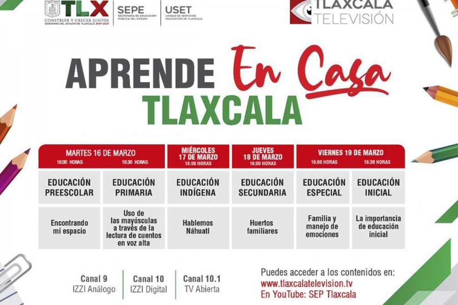 Presenta SEPE barra temática de “aprende en casa Tlaxcala”