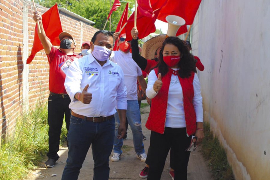 Mónica Rojas Grados visita Xicohtzinco