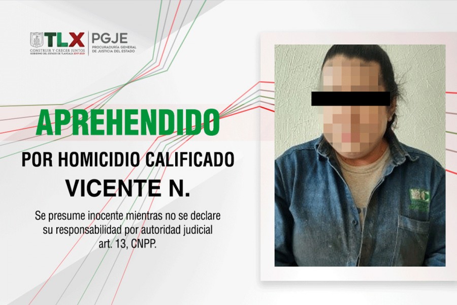 Aprehende PGJE a culpable por homicidio ocurrido en 2004