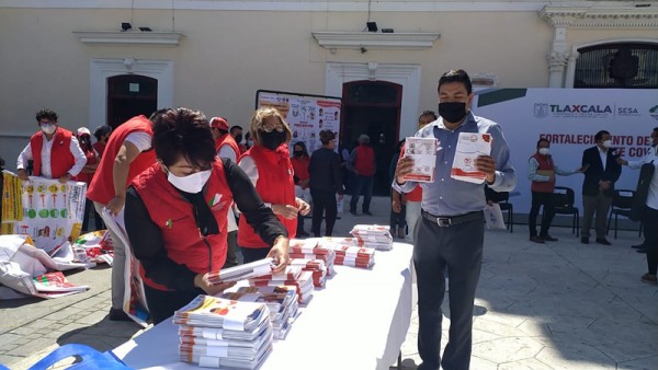 Inician operación brigadas municipales “Covid-19 e Influenza” en @GobHuamantla @JorgeSJasso