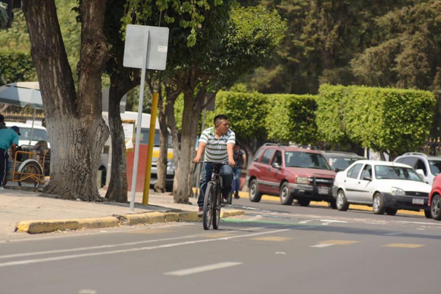 El Ayuntamiento de Tlaxcala continua con el trabajo de la ciclovía en San Francisco