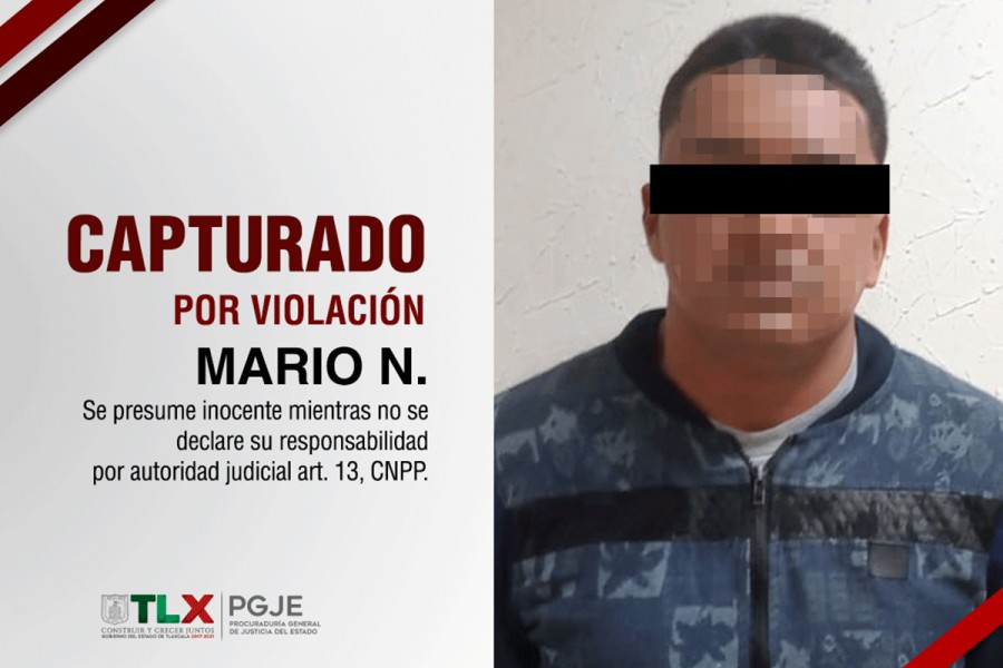 Captura PGJE a imputado por violación en el agravio de su hijastra