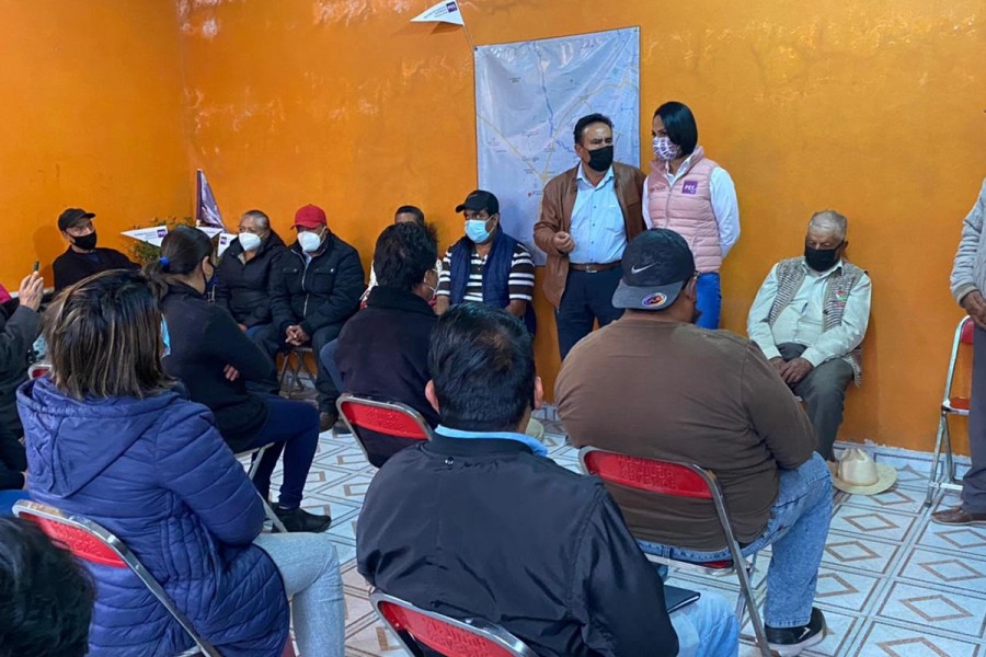 Recibe Tlacuilohcan a Liliana Becerril Rojas del Partido Encuentro Solidario