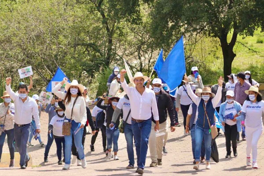 Con ánimo de triunfo recorre Ricardo Gutiérrez San Benito y Huacalzingo