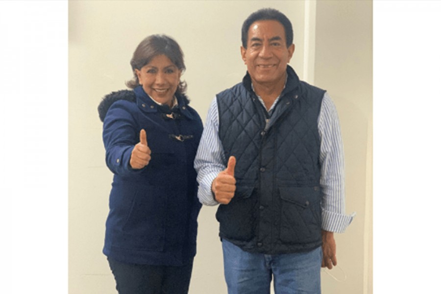 @AnabelAvalosTlx da la Bienvenida al Diputado Víctor Manuel Báez López y valora su compromiso por Tlaxcala