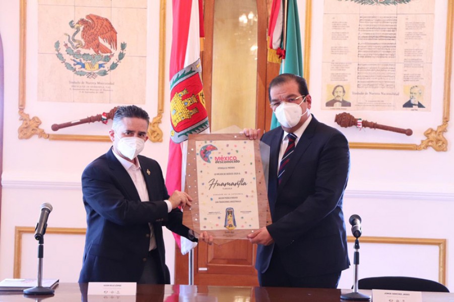 @GobHuamantla recibe el reconocimiento como “Mejor Pueblo Mágico con Tradiciones Ancestrales”