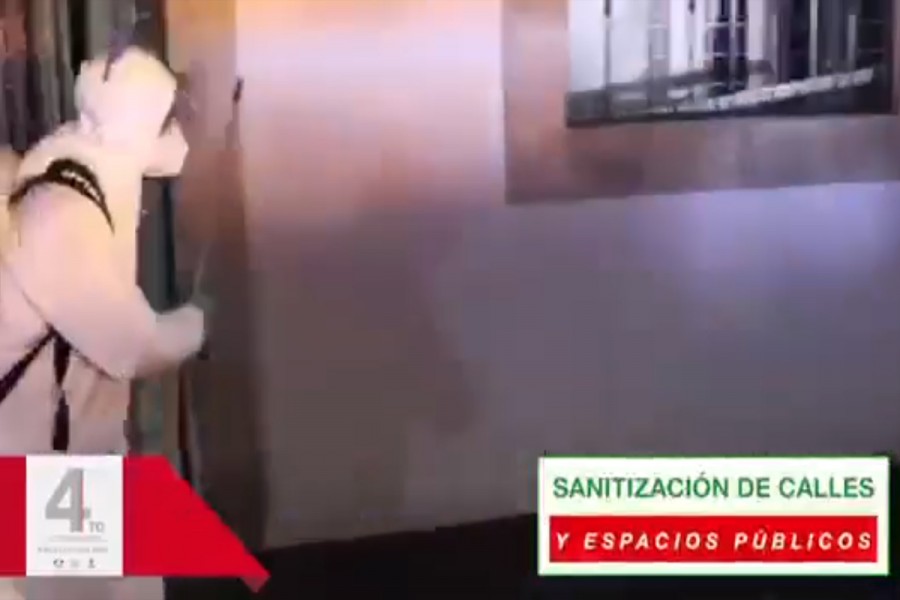 Para cuidar la salud de sus habitantes, Huamantla realiza campañas de sanitización