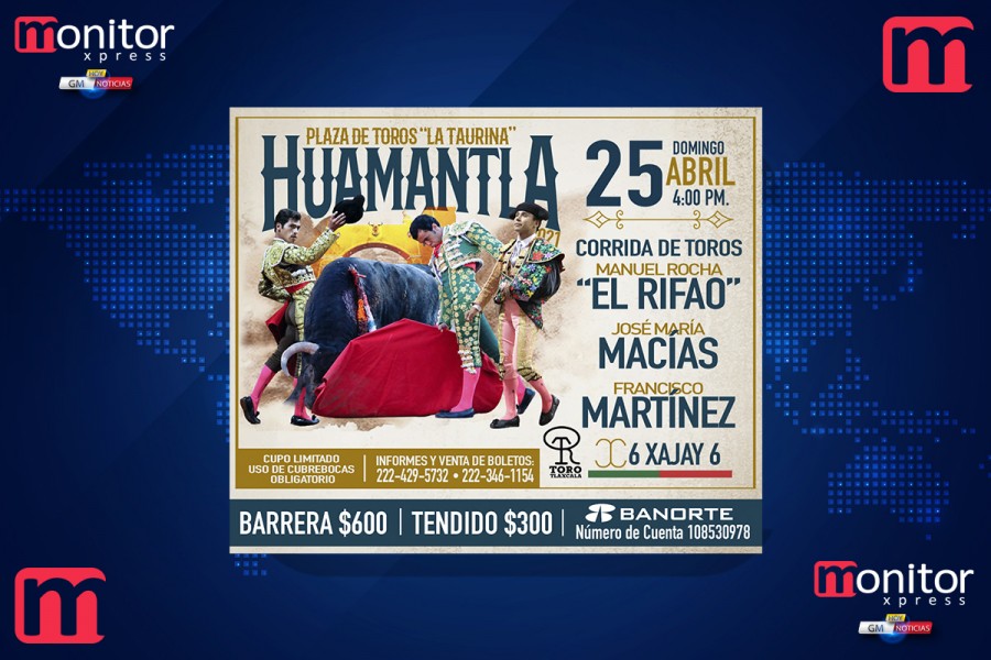 Comienza la venta para los festejos de Huamantla en abril que organiza toro Tlaxcala