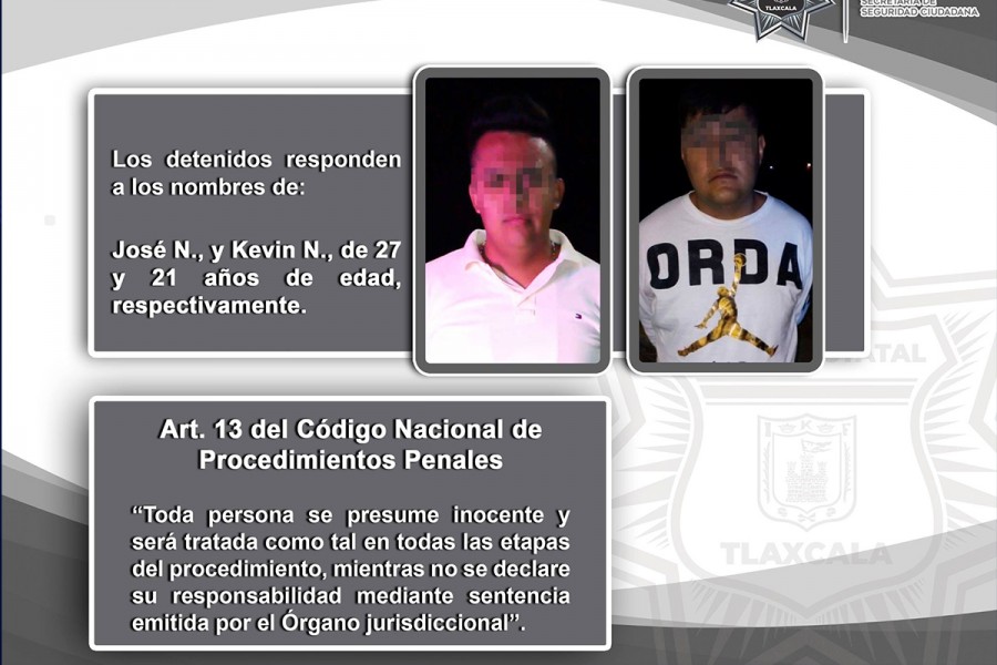 La SSC detiene en Tenancingo a dos personas por intento de asalto a transporte de carga