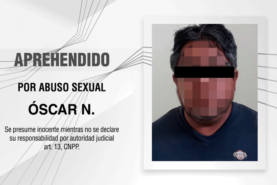 Aprehende PGJE a persona por abuso sexual