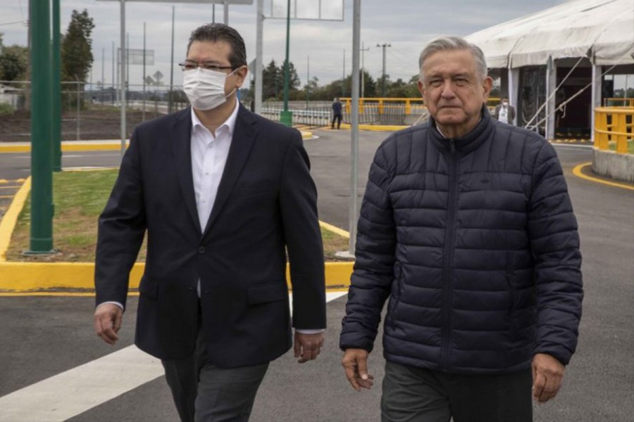 Presidente López obrador y Marco Mena inauguran primera etapa de la Universidad Benito Juárez en Xaltocan