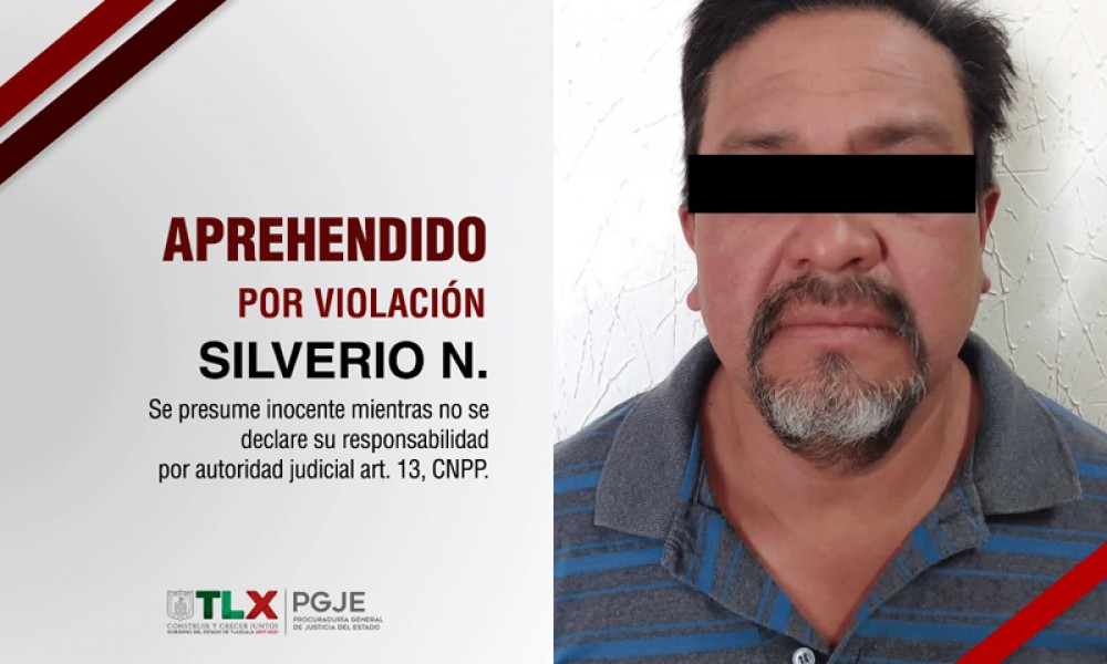 Aprehende PGJE a sujeto por violación