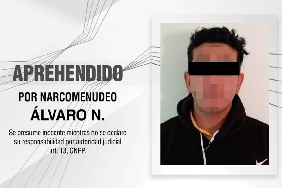 Aprehende PGJE a persona por delitos contra la salud