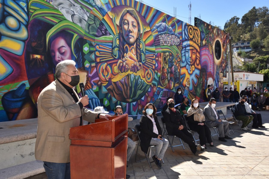 Inaugura  ITC murales comunitarios en Texoloc y Tepetitla @GobTlaxcala