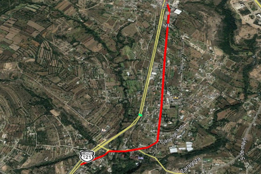 Anuncia SECODUVI cierre de carretera Tlaxcala - Apizaco para colocar trabes del puente peatonal en Atlihuetzia